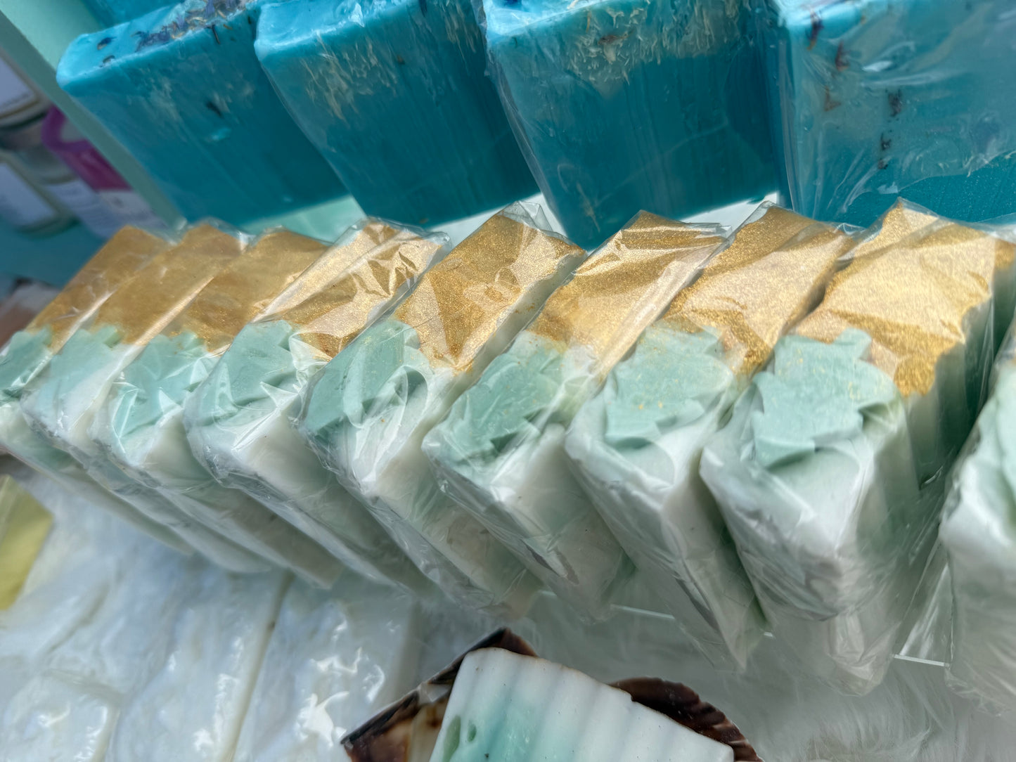 Winter tree goats, milk, soap bar