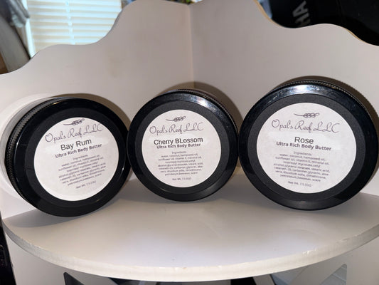 7.5oz bay rum Ultra rich body butter